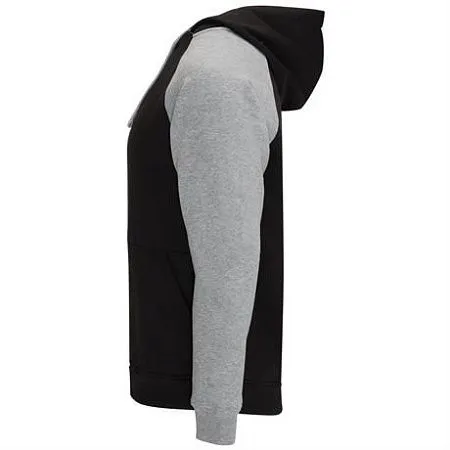 Двухцветное Толстовка BADET унисекс, черный/пёстрый серый