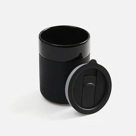 Кружка Nabo с силиконовым держателем, черная