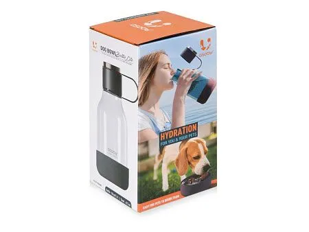 Бутылка для воды 2-в-1 DOG BOWL BOTTLE, 1500 мл 