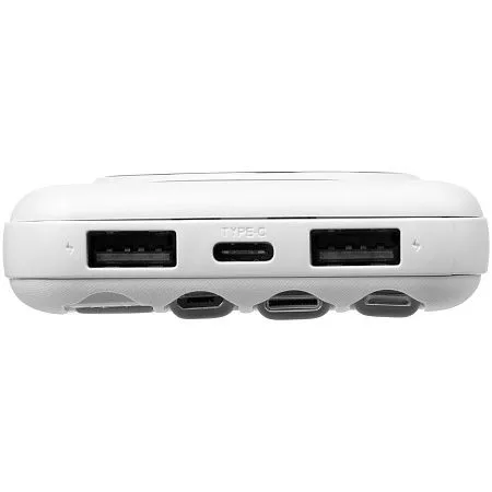 Внешний аккумулятор OMNI QI 10000 мАч, черный