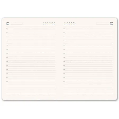 Ежедневник недатированный Pulpy, А5,  белый, кремовый блок, белый срез