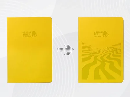 Бизнес-блокнот А5 C2 soft-touch с УФ-печатью