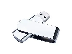 USB 2.0- флешка на 16 Гб глянцевая поворотная