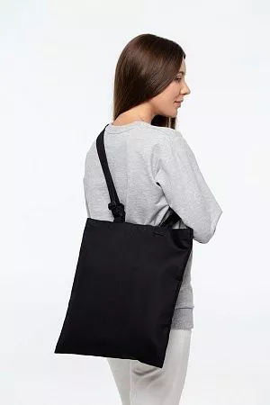 Сумка для покупок с регулируемыми ручками Leta, черная