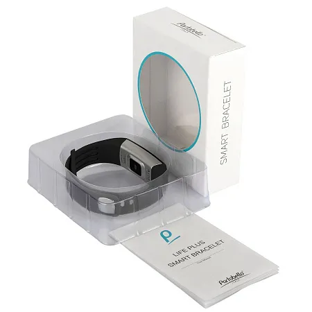 Смарт браслет Life Style, цв.дисплей, измер.темп.тела, синий