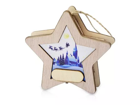 Новогодняя подвеска с подсветкой Звезда