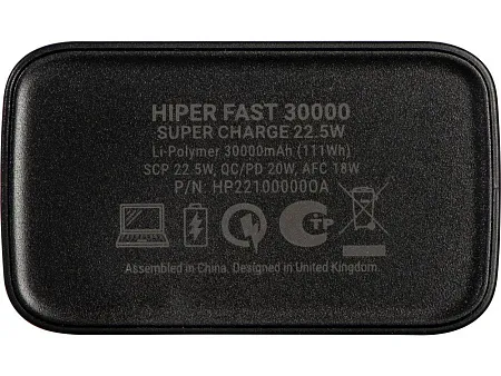 Портативный внешний аккумулятор FAST, 30000 mAh