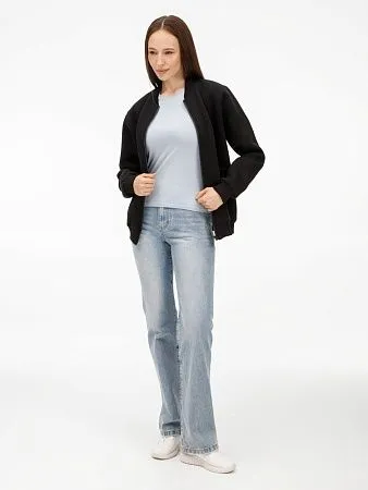 Бомбер унисекс Estado, черный