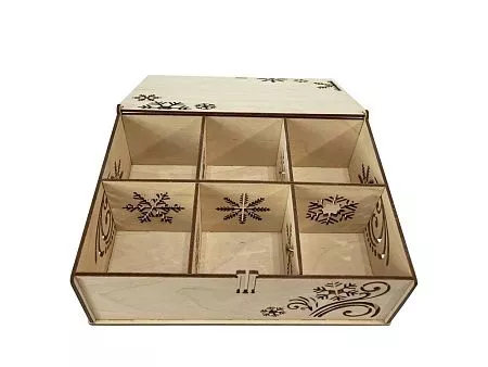 Набор новогодних шаров, 6 шт