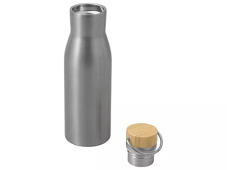 Вакуумная термобутылка с бамбуковой крышкой Klas, 500 мл