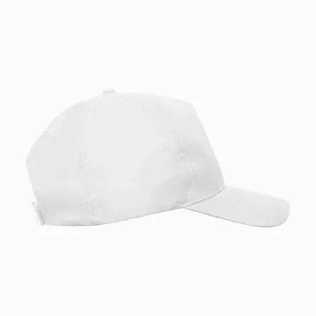 Бейсболка RECY FIVE, белый, 5 клиньев, 100 % переработанный полиэстер, липучка