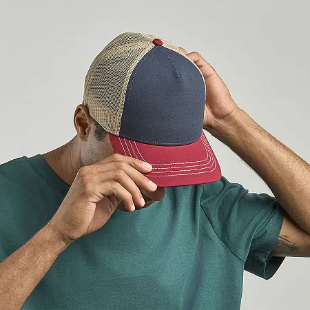 Бейсболка RAPPER CANVAS, 5 клиньев, пластиковая застёжка