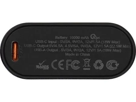 Внешний аккумулятор с быстрой зарядкой QC/PD Qwik, 10000 мАч