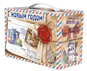 №7 ПОСЫЛКА 1500 грамм новогодний подарок классический