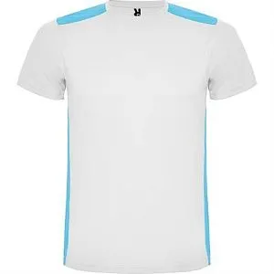 Спортивная футболка DETROIT мужская, белый/бирюзовый