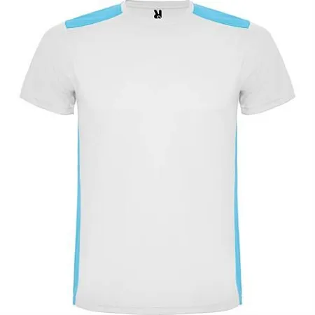 Спортивная футболка DETROIT мужская, белый/бирюзовый