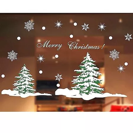 Самоклеящаяся наклейка (елки 1 шт. в рулоне), мультиколор