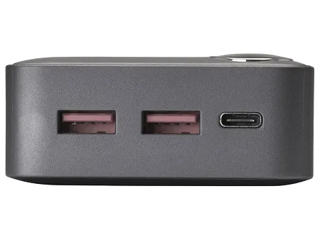 Внешний аккумулятор Mild Pro c быстрой зарядкой QC/PD, металлик soft-touch, 20 000 mAh