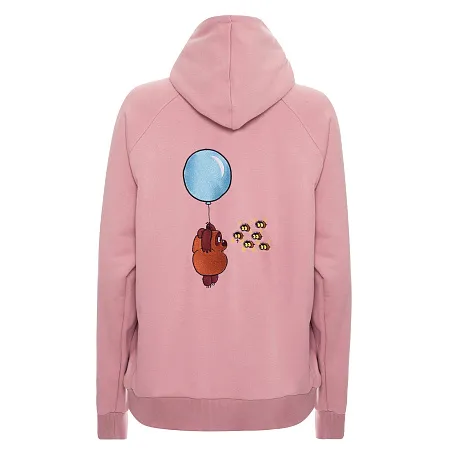 Толстовка с капюшоном Gourji "Винни-Пух" розовая S