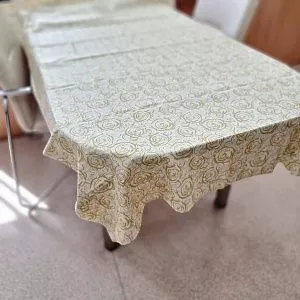 Биоразлагаемая скатерть, бело-серый