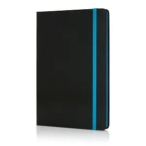 Блокнот на резинке с цветным срезом, А5