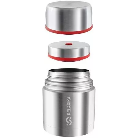 Термос для еды Relaxika 500, в чехле, стальной