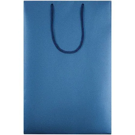 Пакет бумажный «Блеск», средний, синий