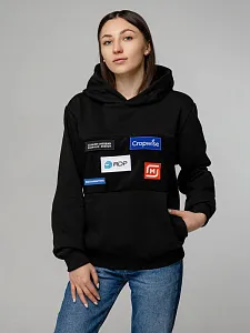 Худи унисекс Patch Catcher, черное