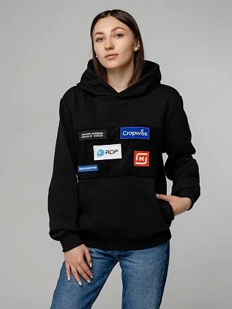 Худи унисекс Patch Catcher, черное