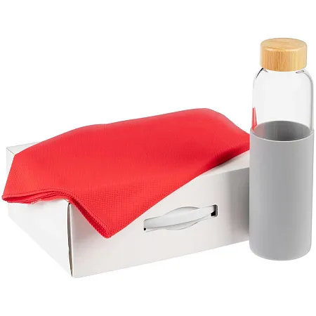 Коробка Matter Light, крафт с белой ручкой