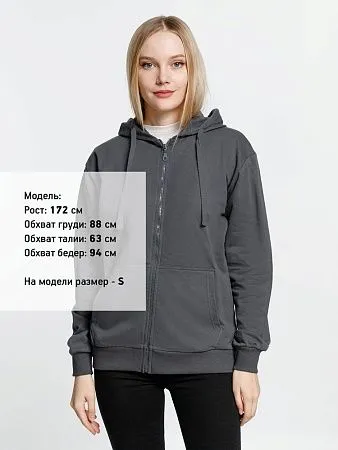 Толстовка на молнии с капюшоном Siverga 2.0, черная