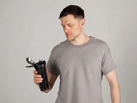 Спортивный шейкер Foss, черный
