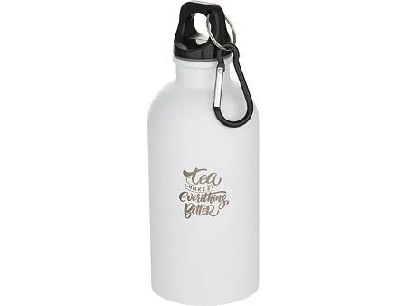 Бутылка для воды Oregon, переработанная сталь, 400 мл