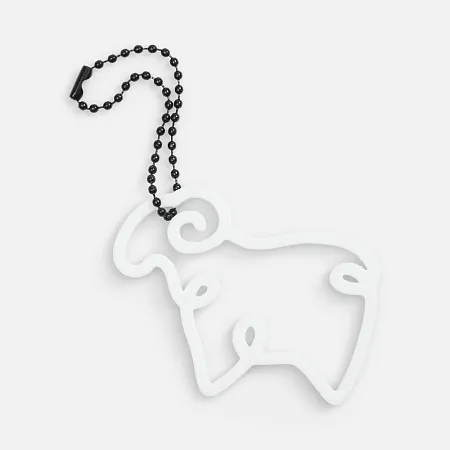 Подвеска «Барашек», 3D-печать, белая