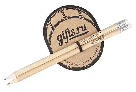 Карандаш простой Hand Friend с ластиком, желтый