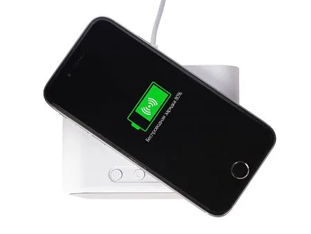 Настольные часы с функцией беспроводной зарядки Wake, 10 Вт