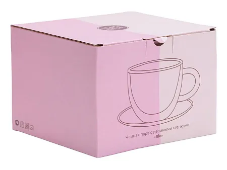 Чайная пара с двойными стенками Rio