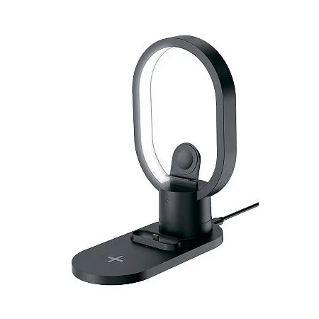 Настольная беспроводная (15W) зарядная станция "Starship" с лампой и MagSafe