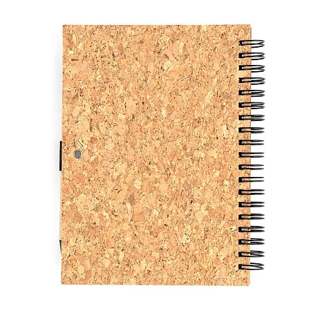 Блокнот Гарольд со стикерами и шариковой ручкой, черный