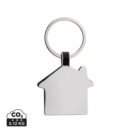 Брелок с подвеской-домиком из переработанного цинка RCS