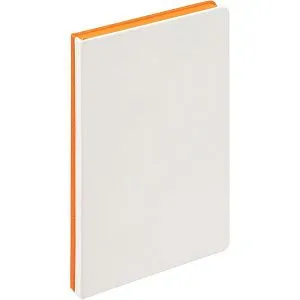 Ежедневник Duplex, недатированный, белый с желтым