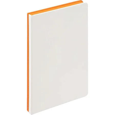 Ежедневник Duplex, недатированный, белый с желтым