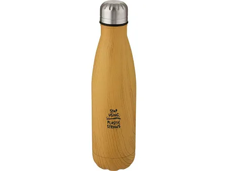 Бутылка Cove с вакуумной изоляцией и деревянным принтом