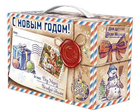 №7 ПОСЫЛКА 1500 грамм новогодний подарок классический