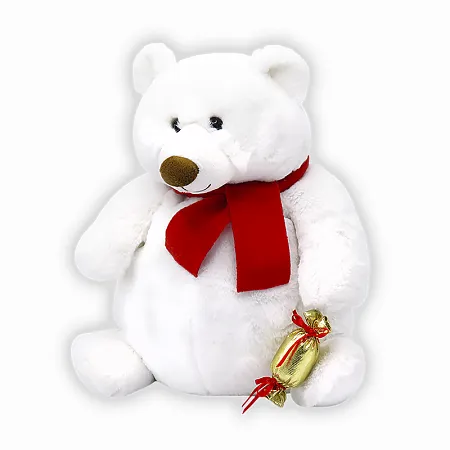 МЯГКАЯ ИГРУШКА МЕДВЕДЬ БАЛУН (197), белый