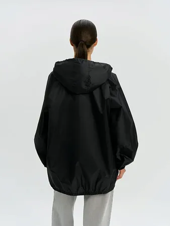 Дождевик-анорак Alatau, укороченный, черный, единый размер