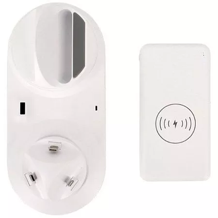 Беспроводная зарядная станция Otto с внешним аккумулятором, 10000 мАч