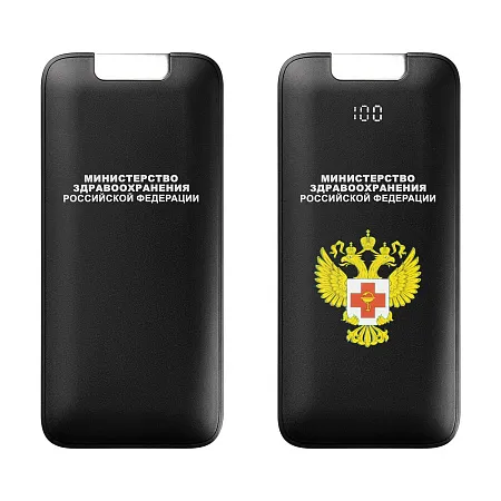 Внешний аккумулятор с подсветкой, Optima, 10000 mAh, черный