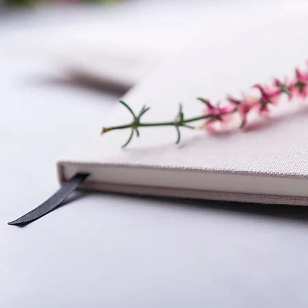 Блокнот для записей TELMAK, белый, хлопок, 14 x 21 x 1.5 cm  