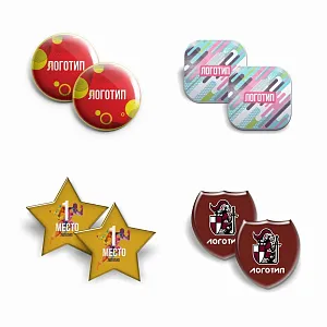 Значки с полимерным покрытием Bete на заказ